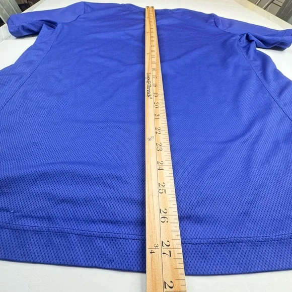 !! SOLD !!  T-Shirt Men Large Blue New York City Marathon Running Activewear Tee - Picture 7 of 11